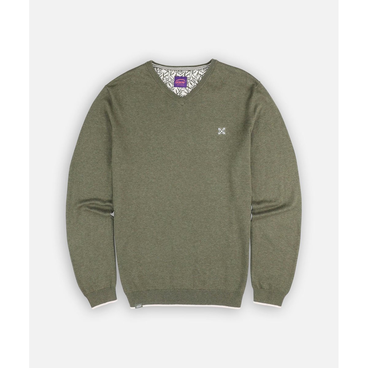 Pull essentiel col V PIVEGA forest heather, OXBOW