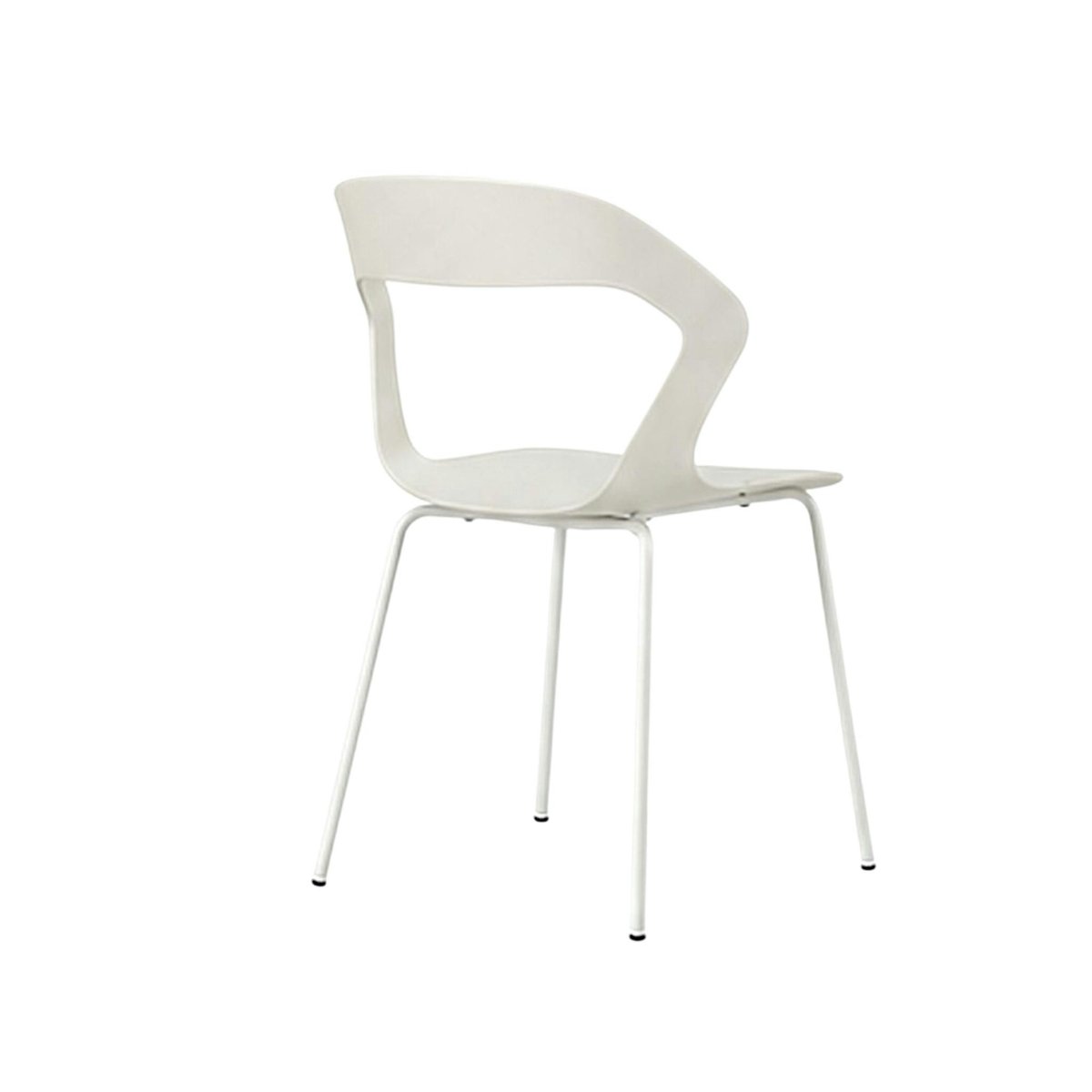 Chaise design en polypropylène (lot de 2) ALBA blanc, PIER IMPORT