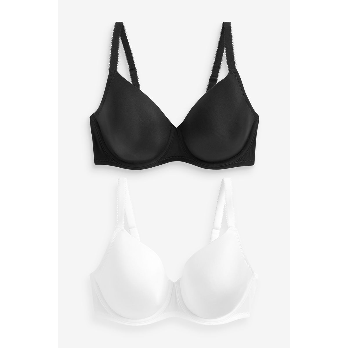 Soutien-gorge lissant, lot de 2 noir/blanc, NEXT