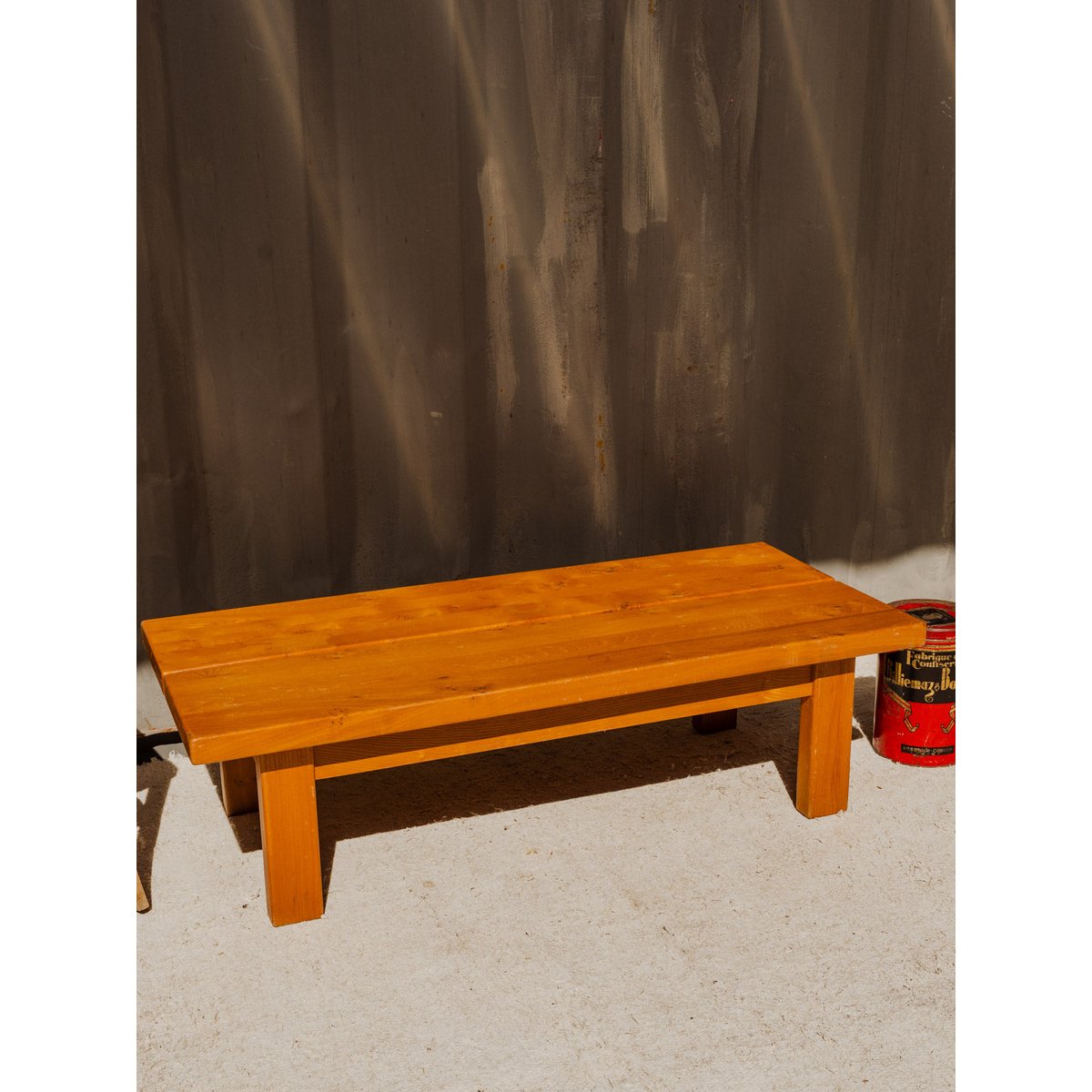 Table basse en bois Donna N°1132 - Bon état bois foncé, DEBONGOUT