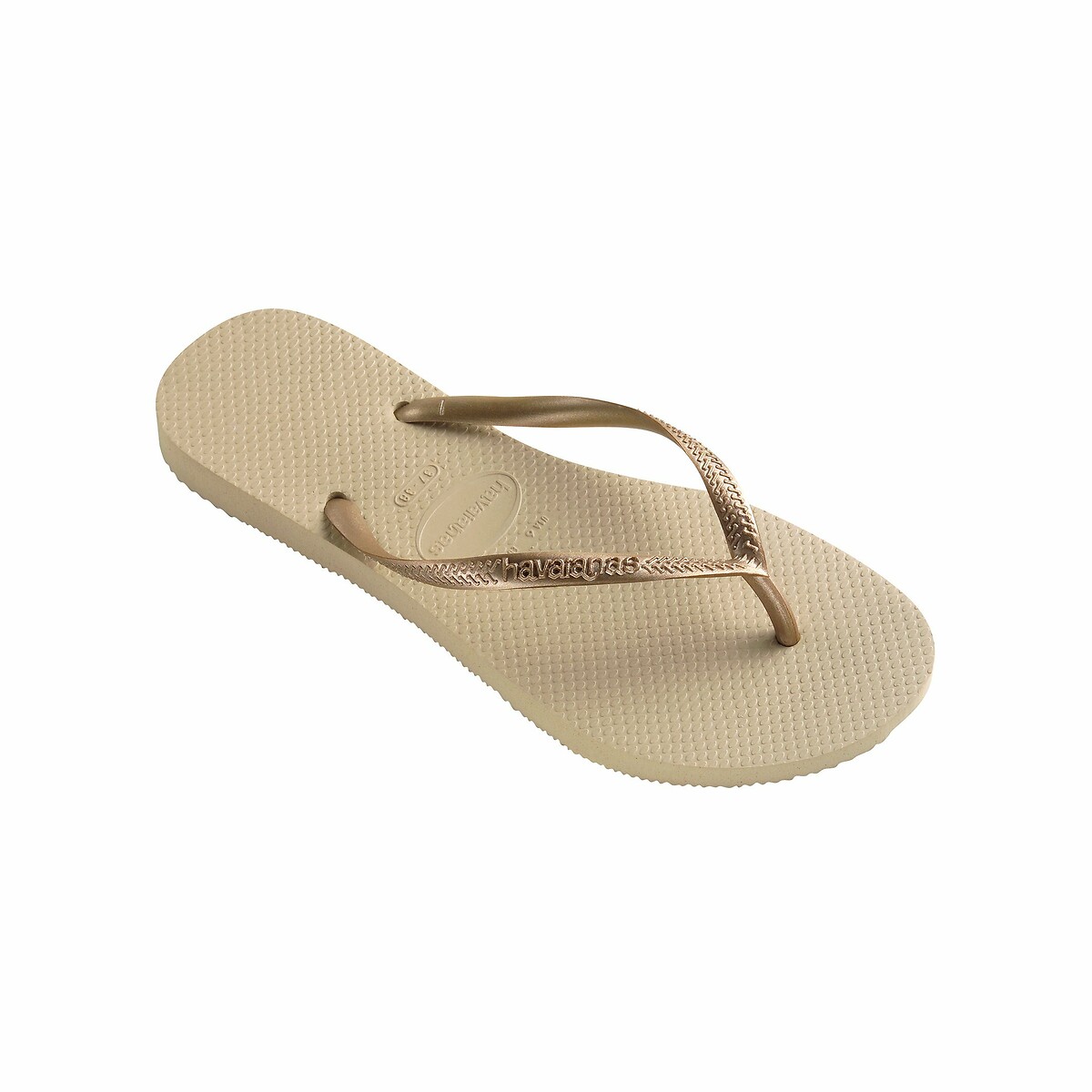 Hav Flip Flops. Slim fit sandy grey, HAVAIANAS