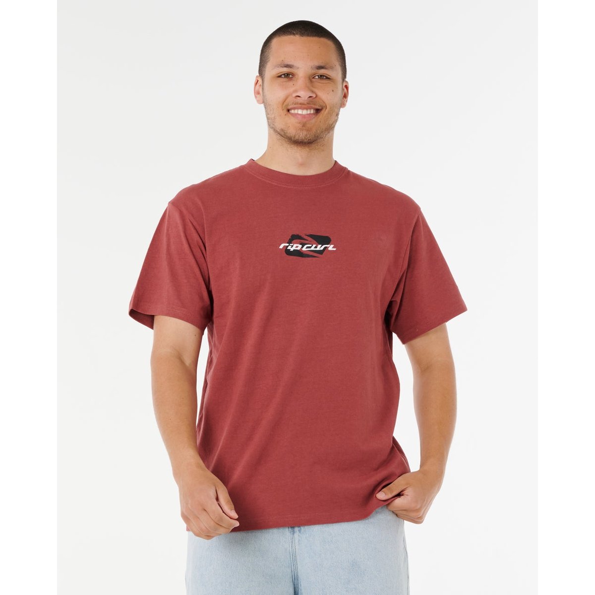 T-shirt à manches courtes MEDINA SPLAT beurre de pomme, RIP CURL
