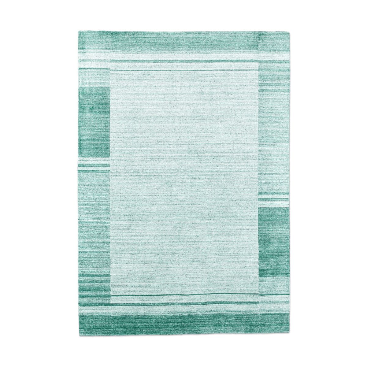 Tapis Nevada Viscose tissé main 100% viscose vert, THEKO