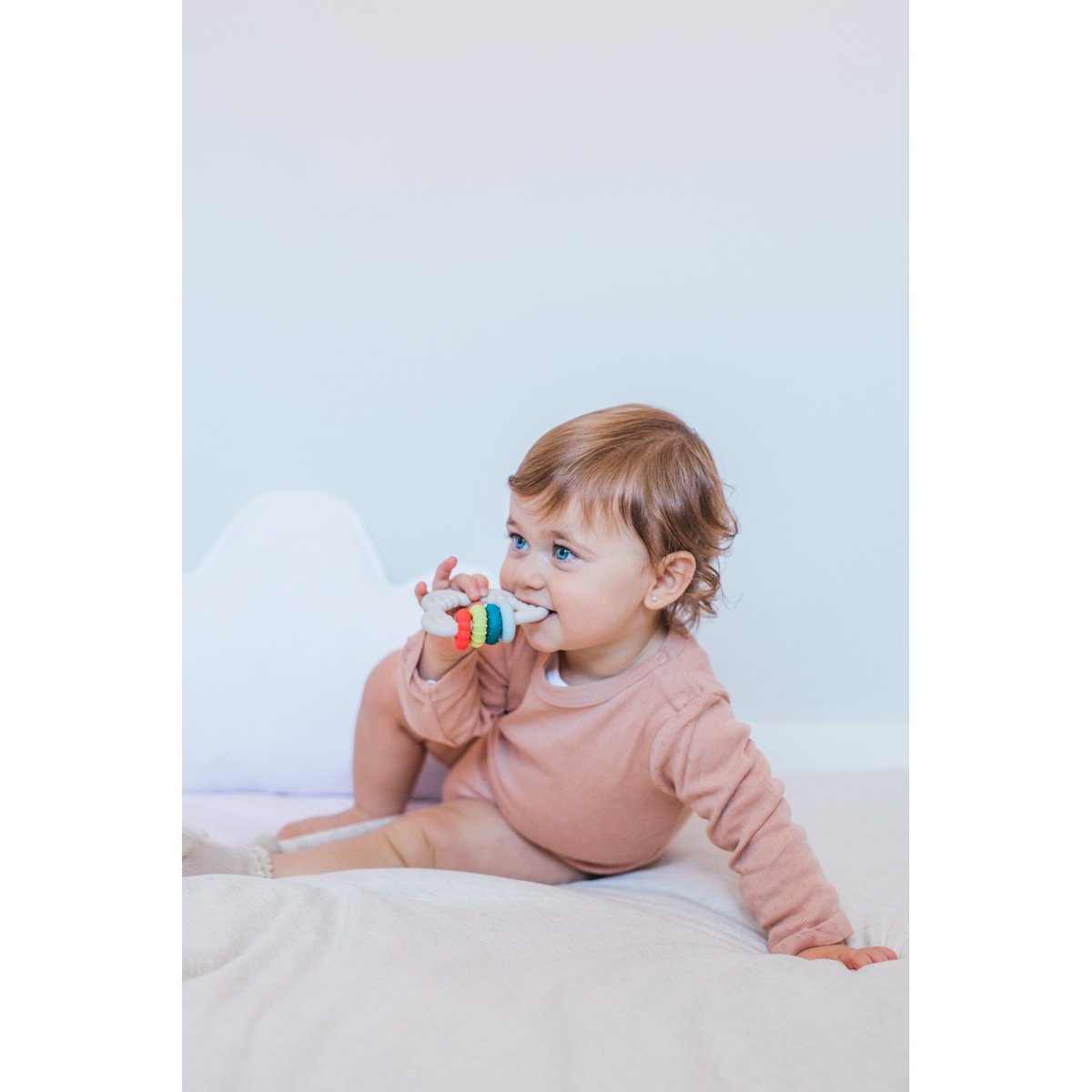 Jouet bébé anneau de dentition ludique +6m multicolore, SUAVINEX