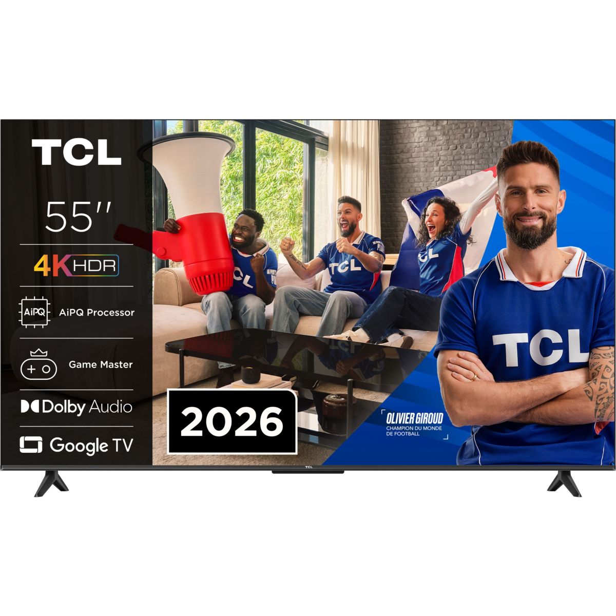 TV LED 55P6L (2026) 55" (140 cm) couleur unique, TCL