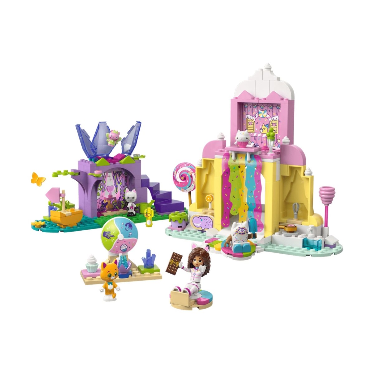 La montagne de friandises et le jardin de Fée Minette multicolore, LEGO