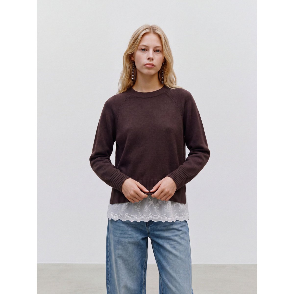 Pull En Maille chocolate torte, VERO MODA