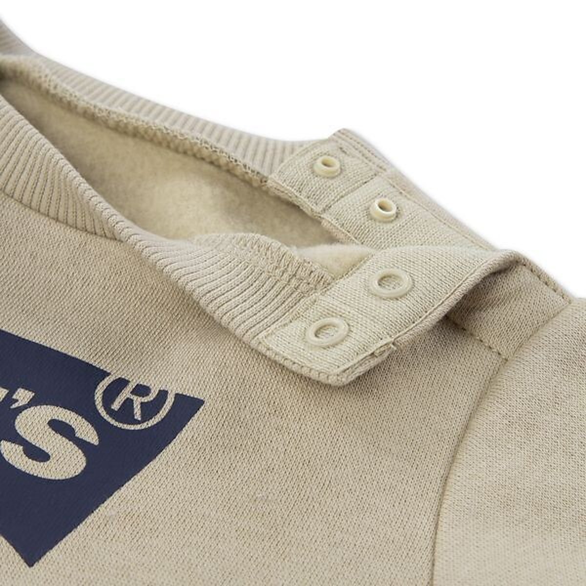 Sweatshirt mit Rundhalsausschnitt, Logo vorne, Sweatware beige, LEVI'S KIDS