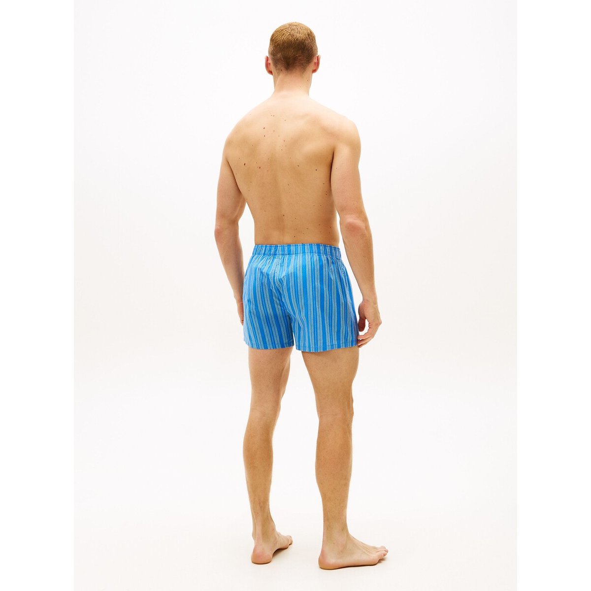 Lot de 3 boxers woven TH Heritage bleu + blanc + imprimé, TOMMY HILFIGER