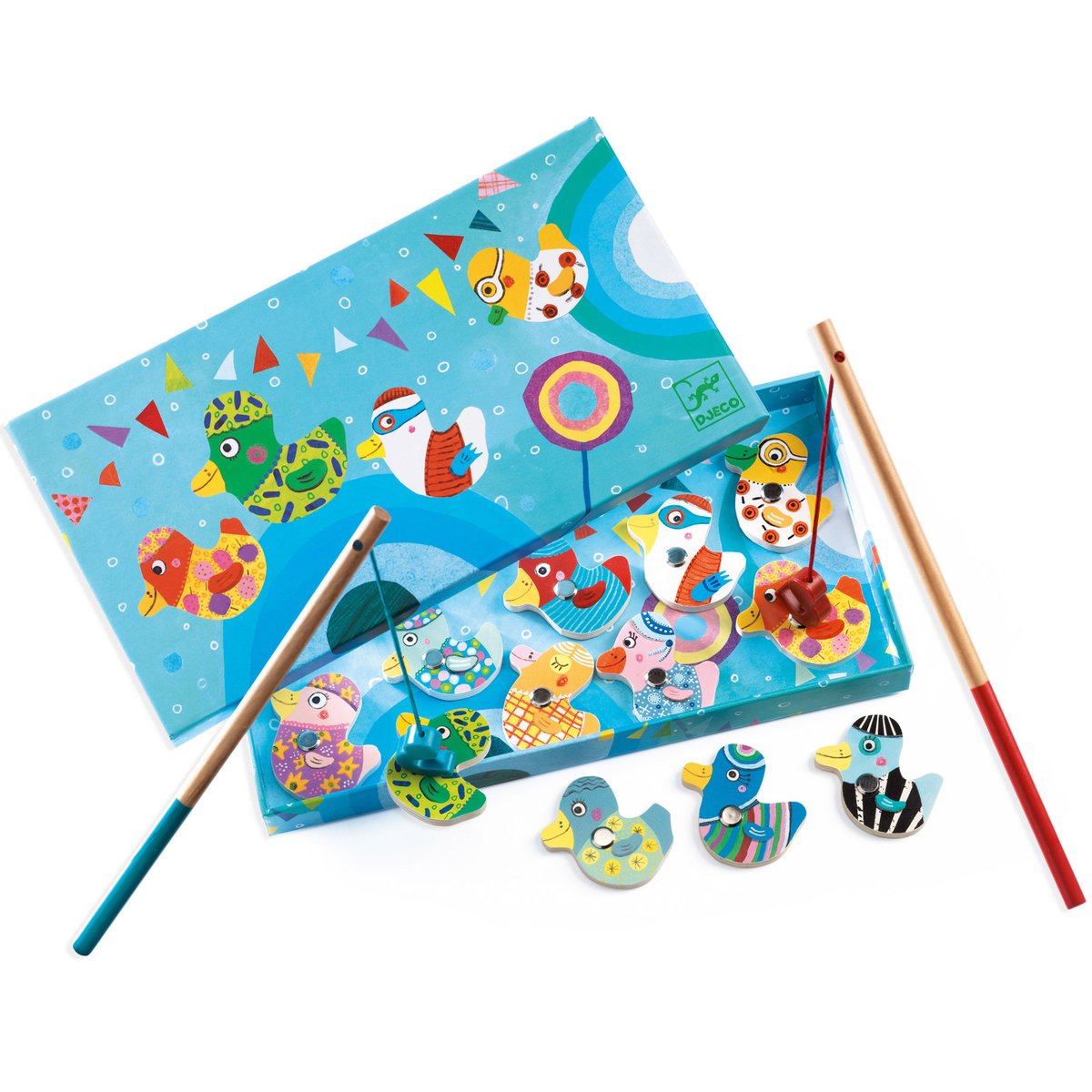 Jeu de pêche aux canards multicolore, DJECO