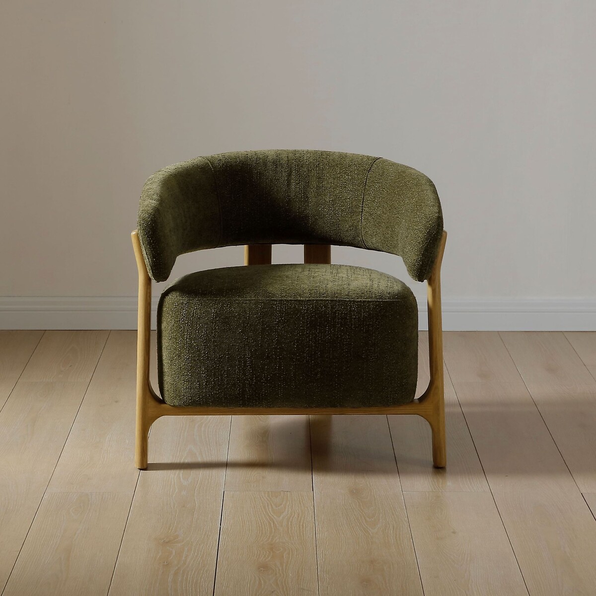 Ablo Curve Chenille Tub Chair olive, ÉDITÉ