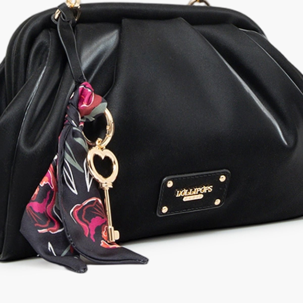 Pochette M Teya noir,doré, LOLLIPOPS