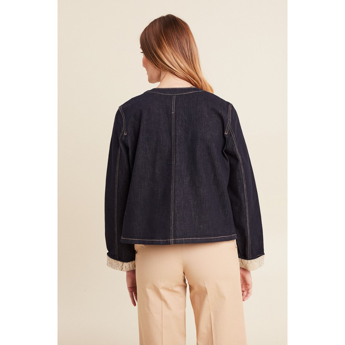 Veste sans col denim brut, BREAL