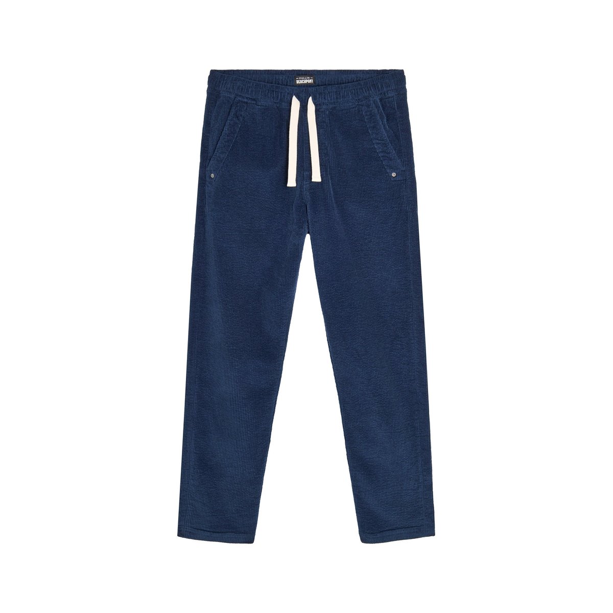 PANTALON LOOSE VELOURS NAVY marine, PULLIN