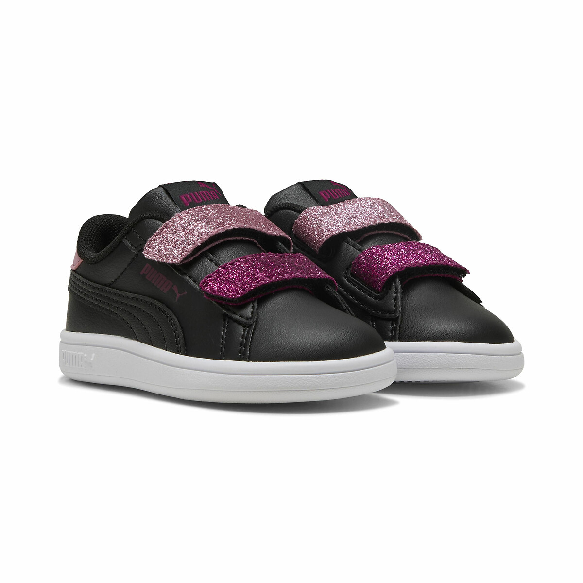 Baskets Smash 3.0 Glitter noir/rose, PUMA
