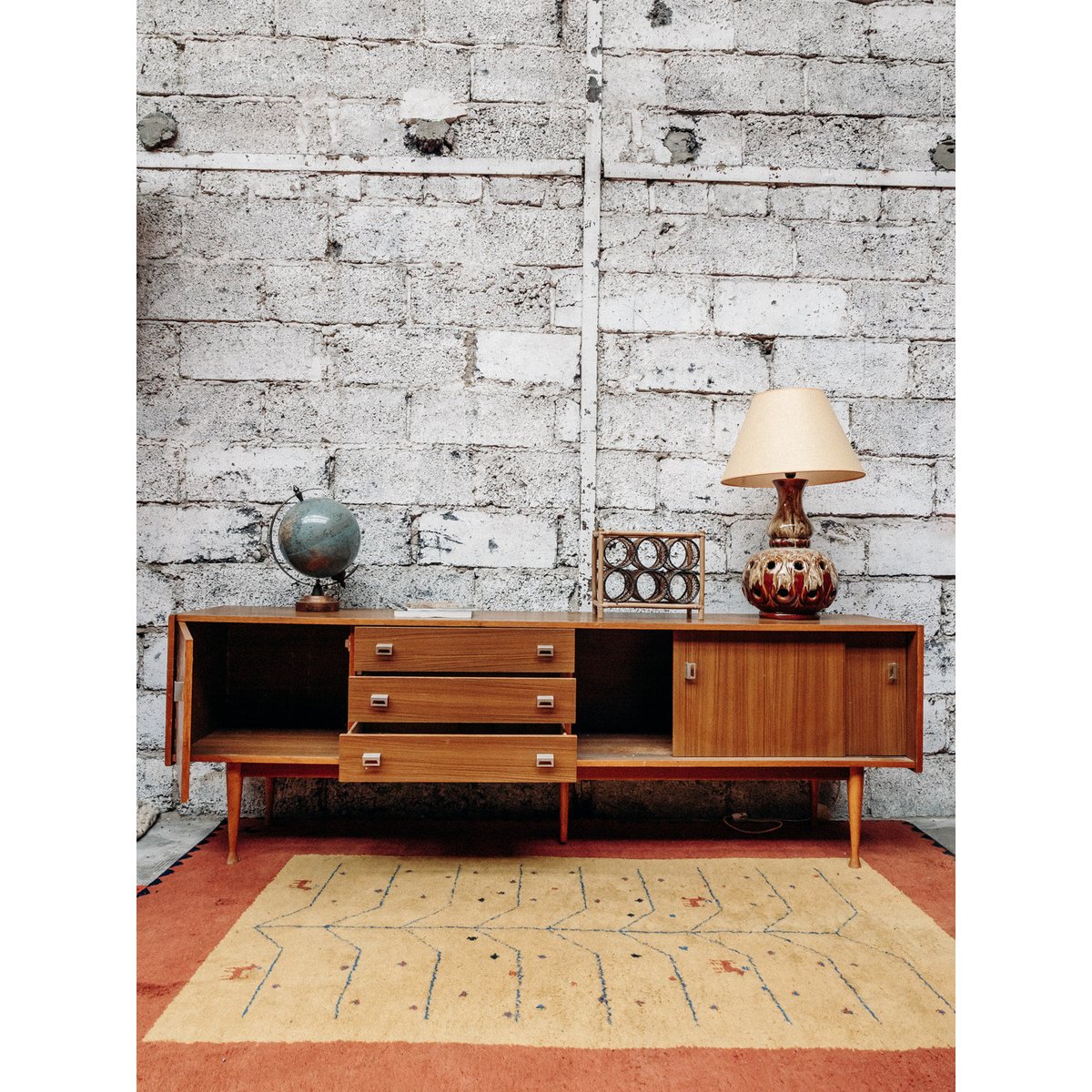 Enfilade en bois Margaret N°62 - Bon état bois, DEBONGOUT
