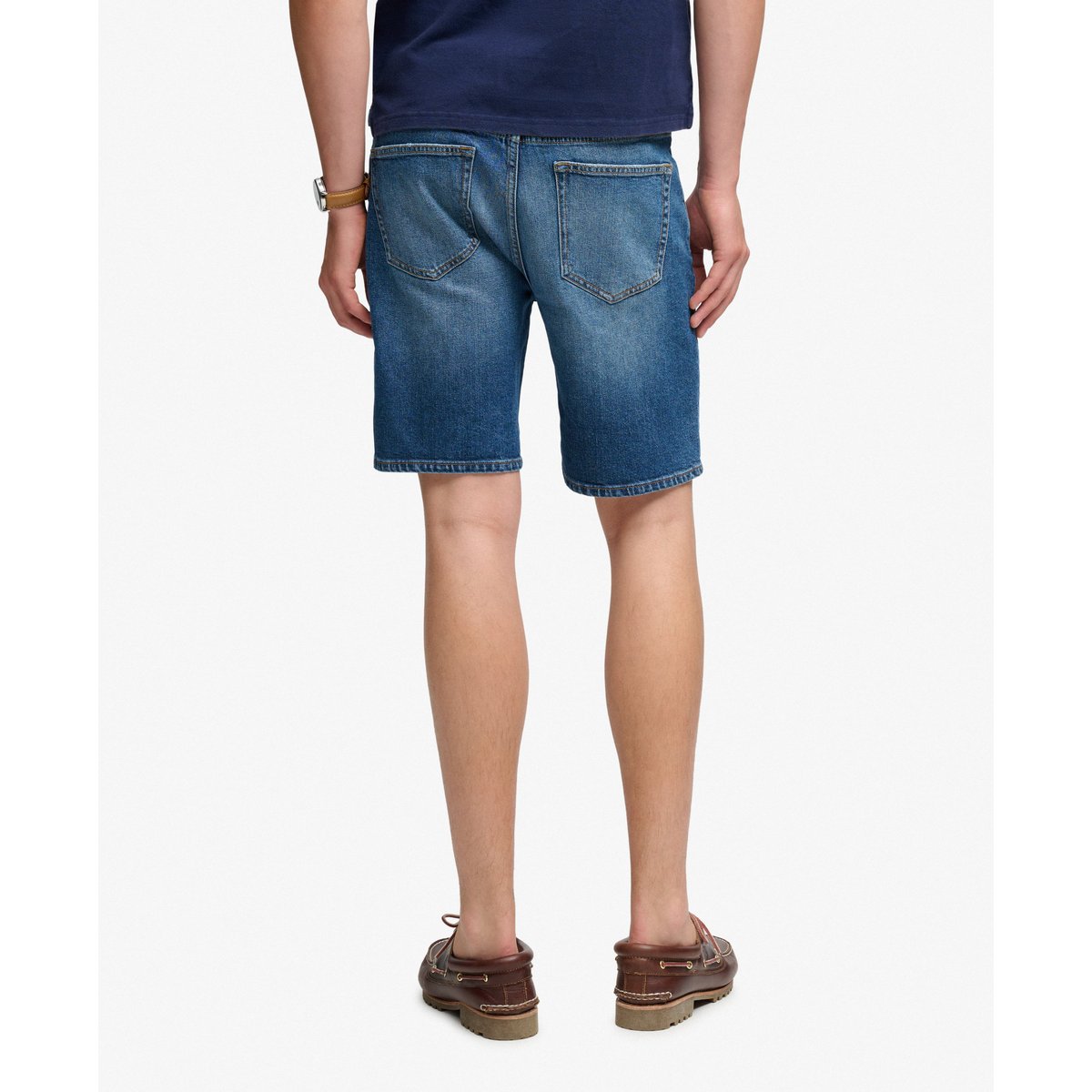 Short Droit Vintage bleu buck, SUPERDRY