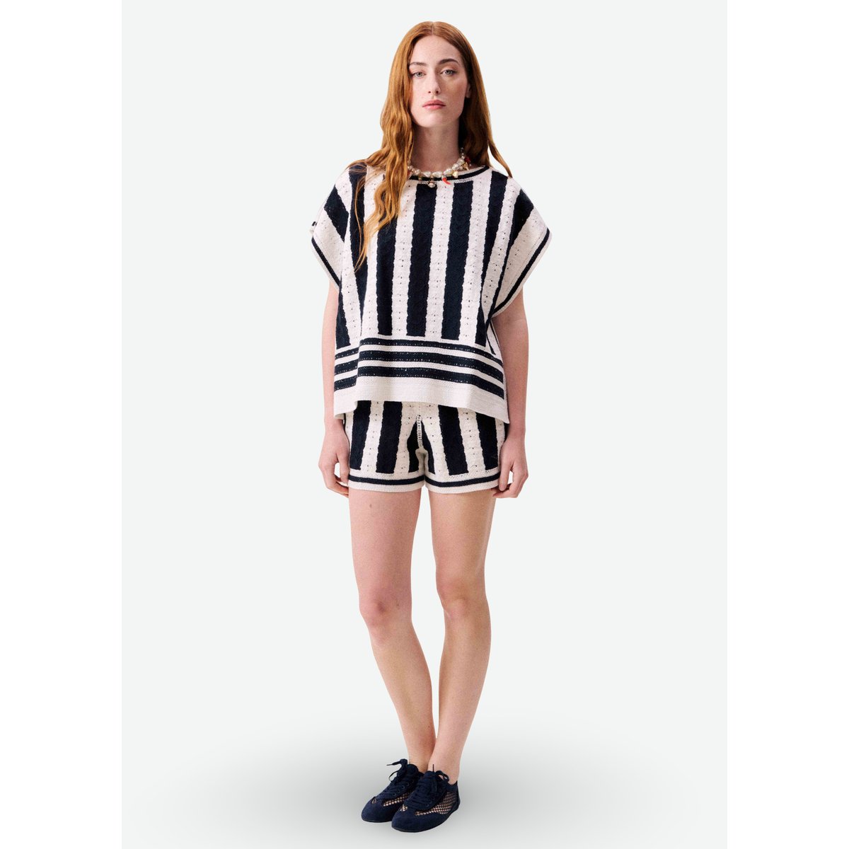 Short CANNELLE bleu marine, FRNCH