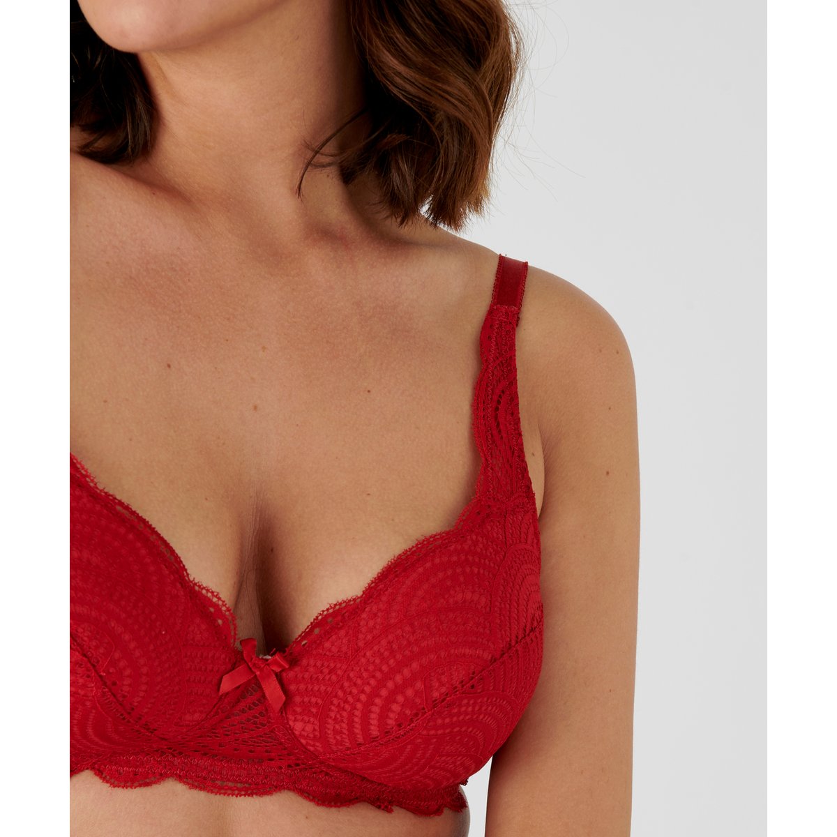 Soutien-gorge sans armatures ampliforme DIANA rouge piment, DAMART