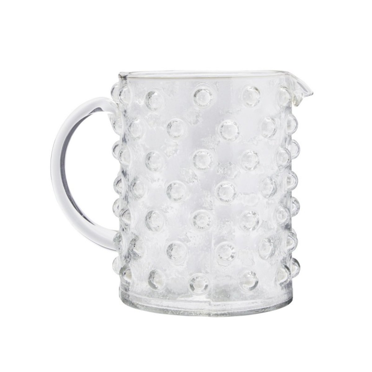 Carafe verre texturé transparent, MADAM STOLTZ