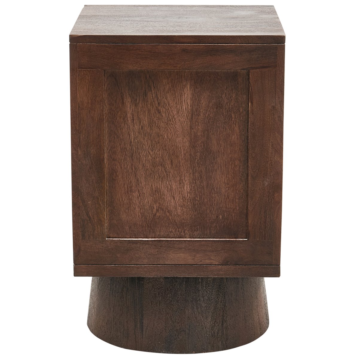 Table de chevet en bois de manguier CRUMBLE noyer, WOOOD