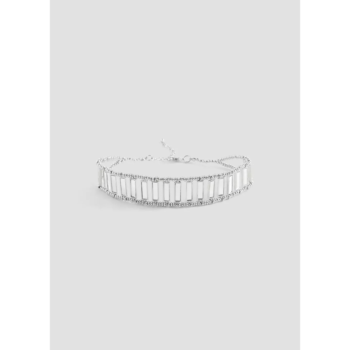 Collier à perles effet miroir argent, MANGO TEEN