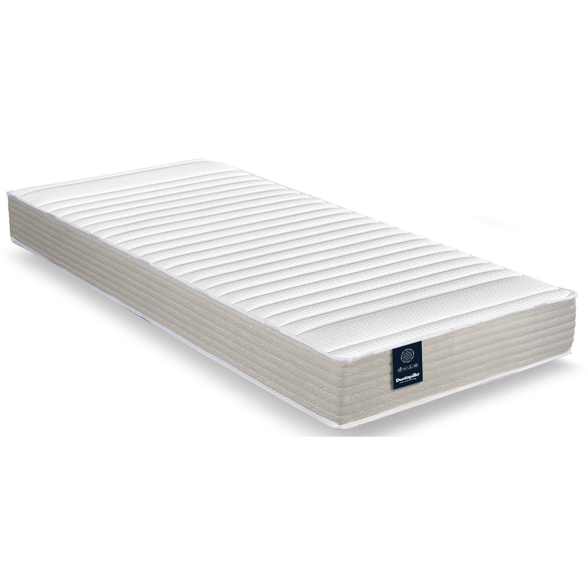 Matelas de relaxation latex confort ferme Dahlia couleur unique, DUNLOPILLO