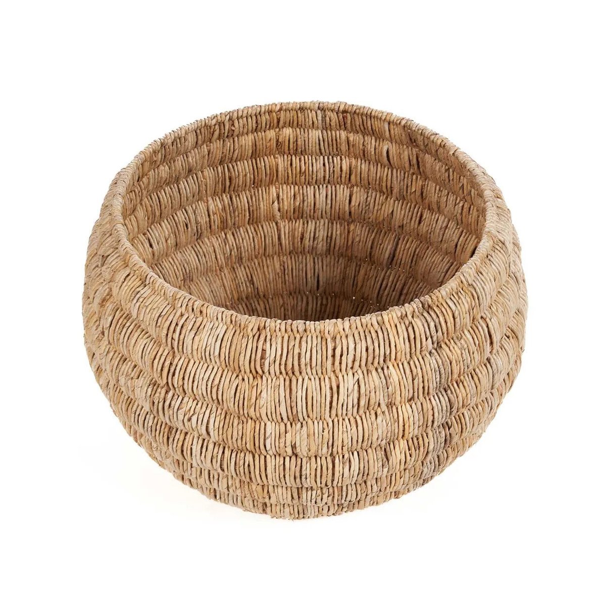 Panier en feuille de bananier TATUM beige, BAZAR BIZAR