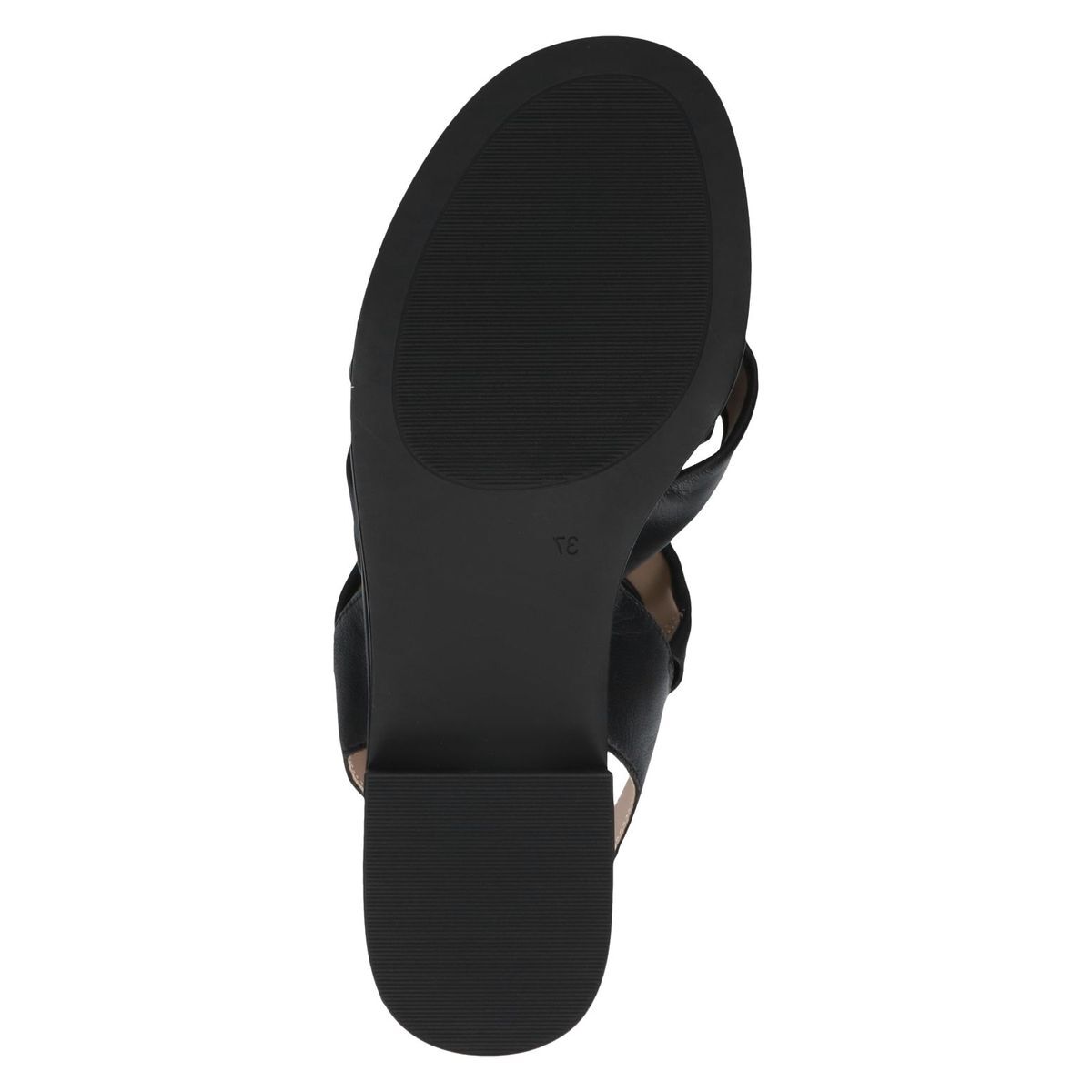 Sandale en cuir noir nappa, CAPRICE