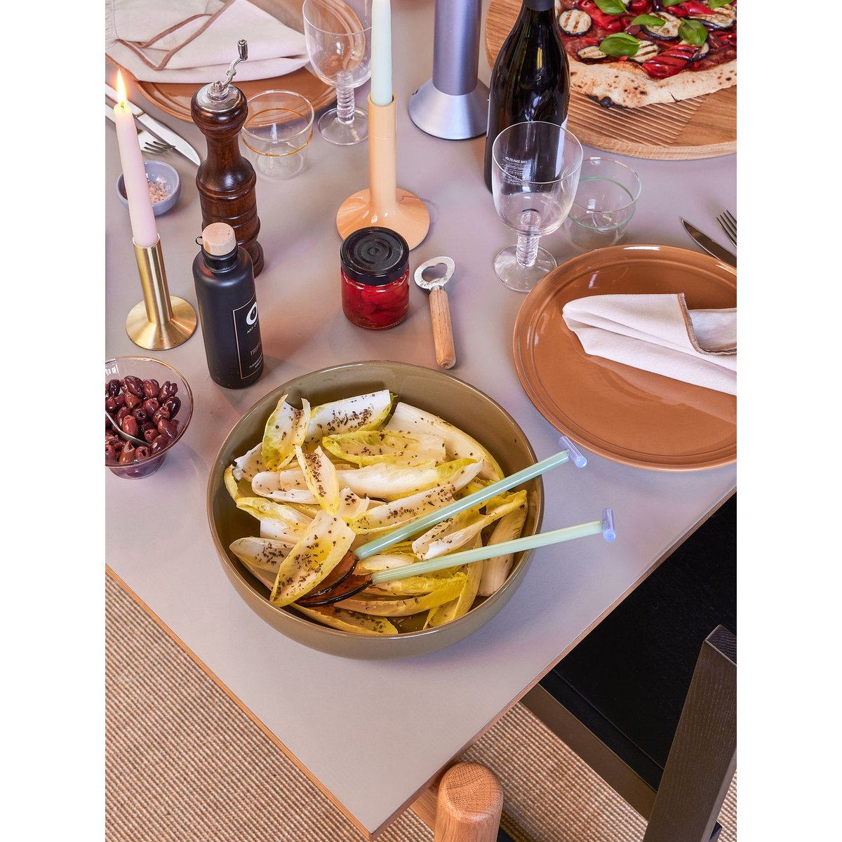 Porte-bougie en fer KINDRED orange, HUBSCH