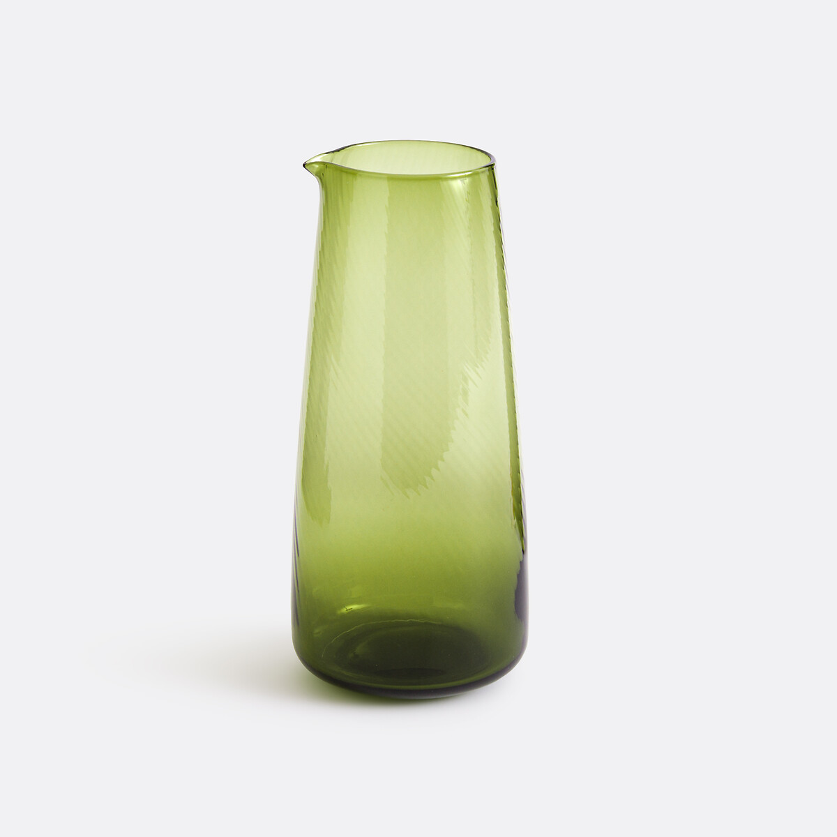 Carafe en verre coloré torsadé, Jill vert, LA REDOUTE INTERIEURS