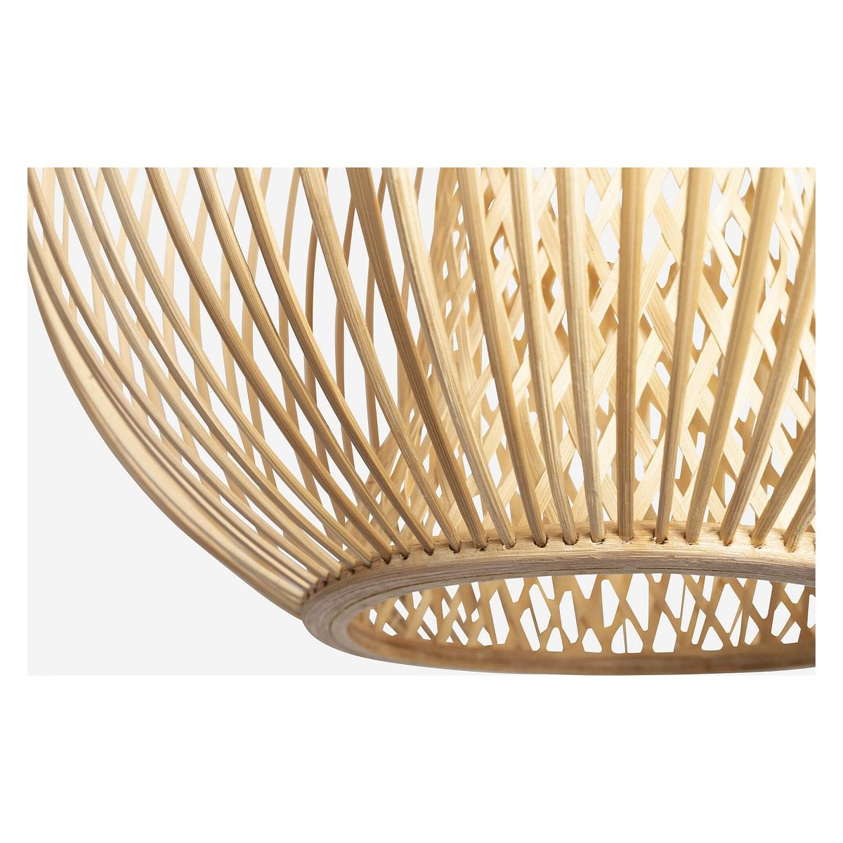 Abat-jour bambou BIRMAN II naturel clair, HABITAT