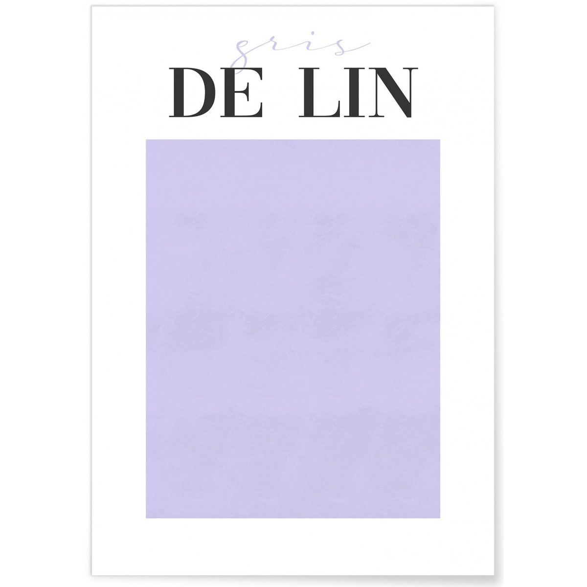 Affiche Gris de Lin blanc, L'AFFICHERIE