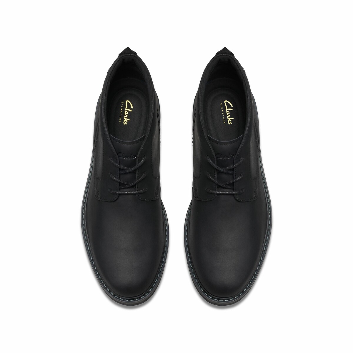 Boots en cuir Newford Mid noir, CLARKS