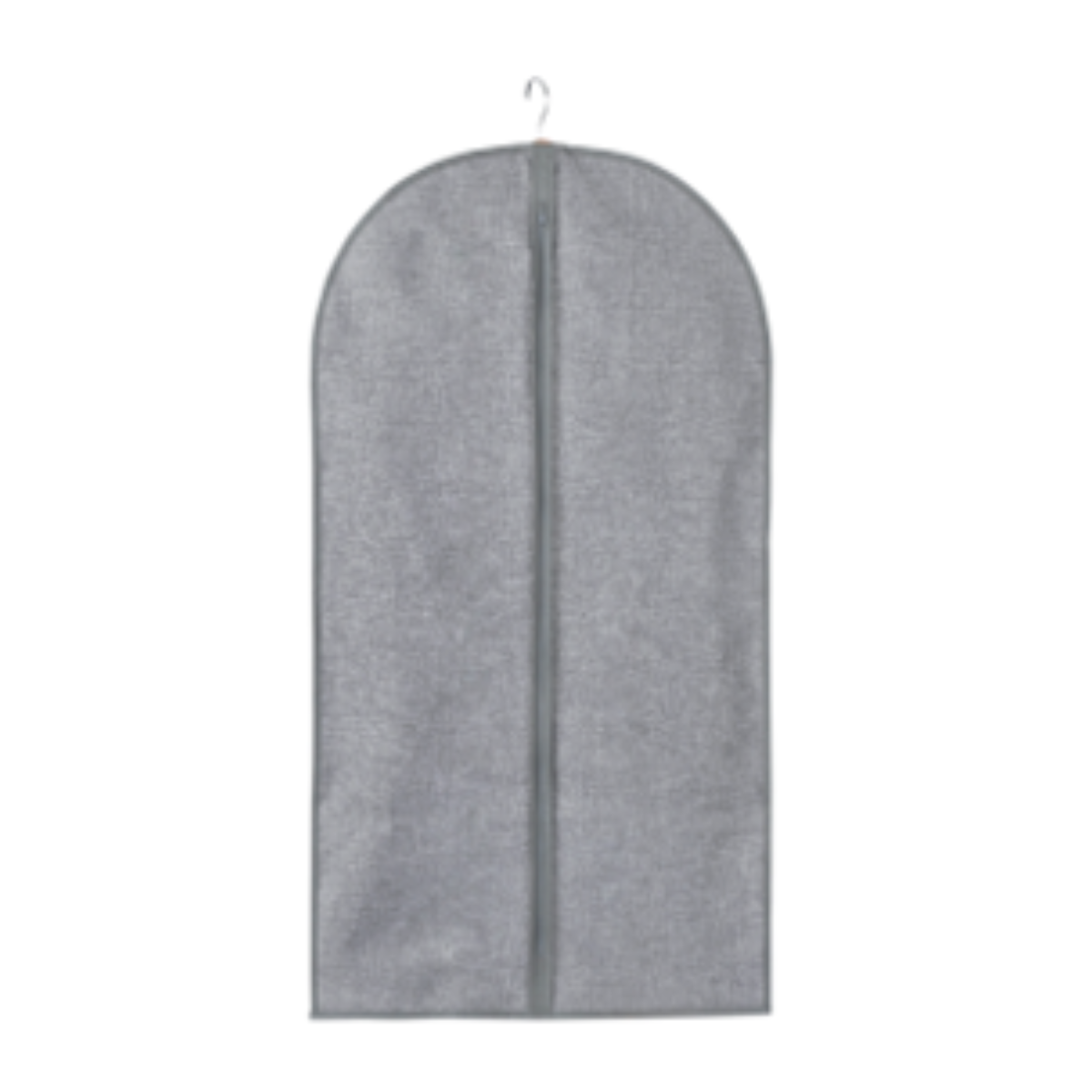 Housse de protection vêtement en tissu effet lin gris - H100 cm gris, CALICOSY