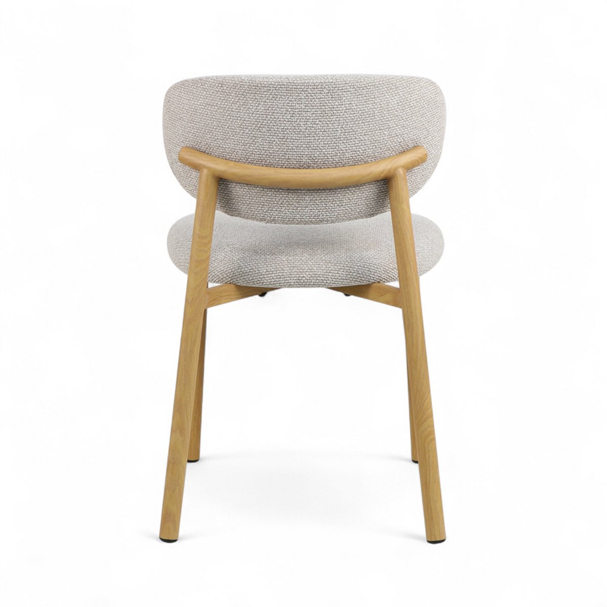 Chaise repas tissu écru gris clair, ZAGO
