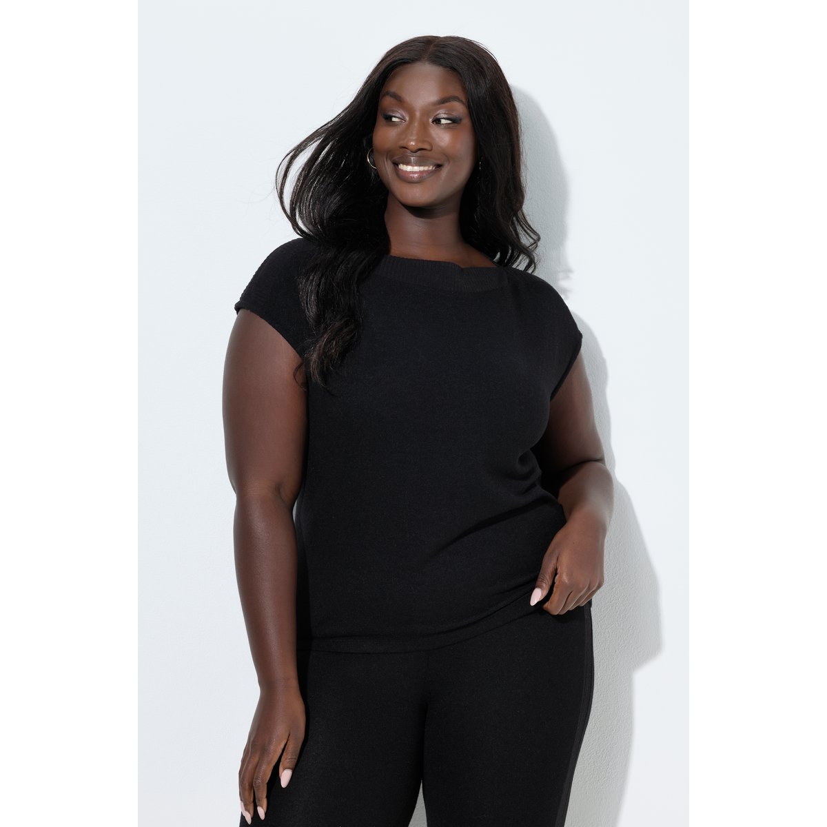 T-shirt d'intérieur sans manches noir, ULLA POPKEN