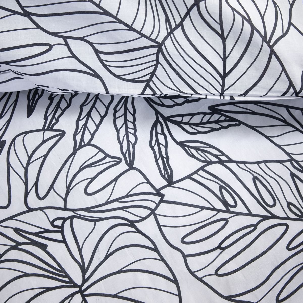 Parure de lit imprimé Floral Coton SUNSHINE RITA blanc, TODAY