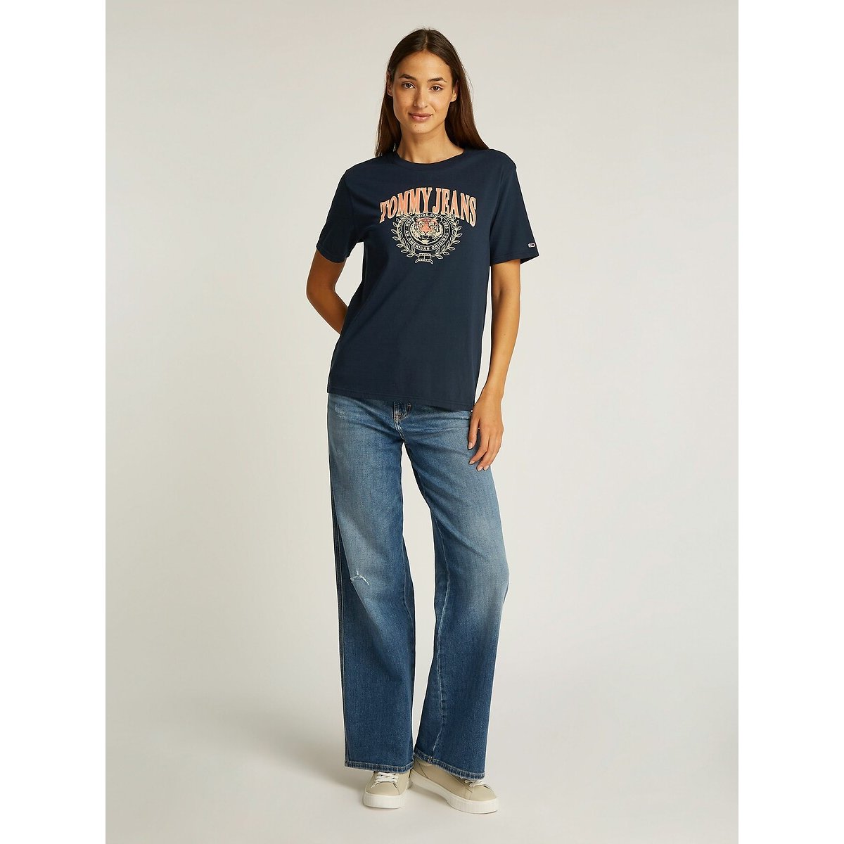 T-shirt à manches courtes imprimé marine, TOMMY JEANS