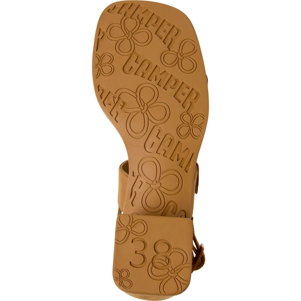 Sandales Cuir daim KORA marron moyen, CAMPER