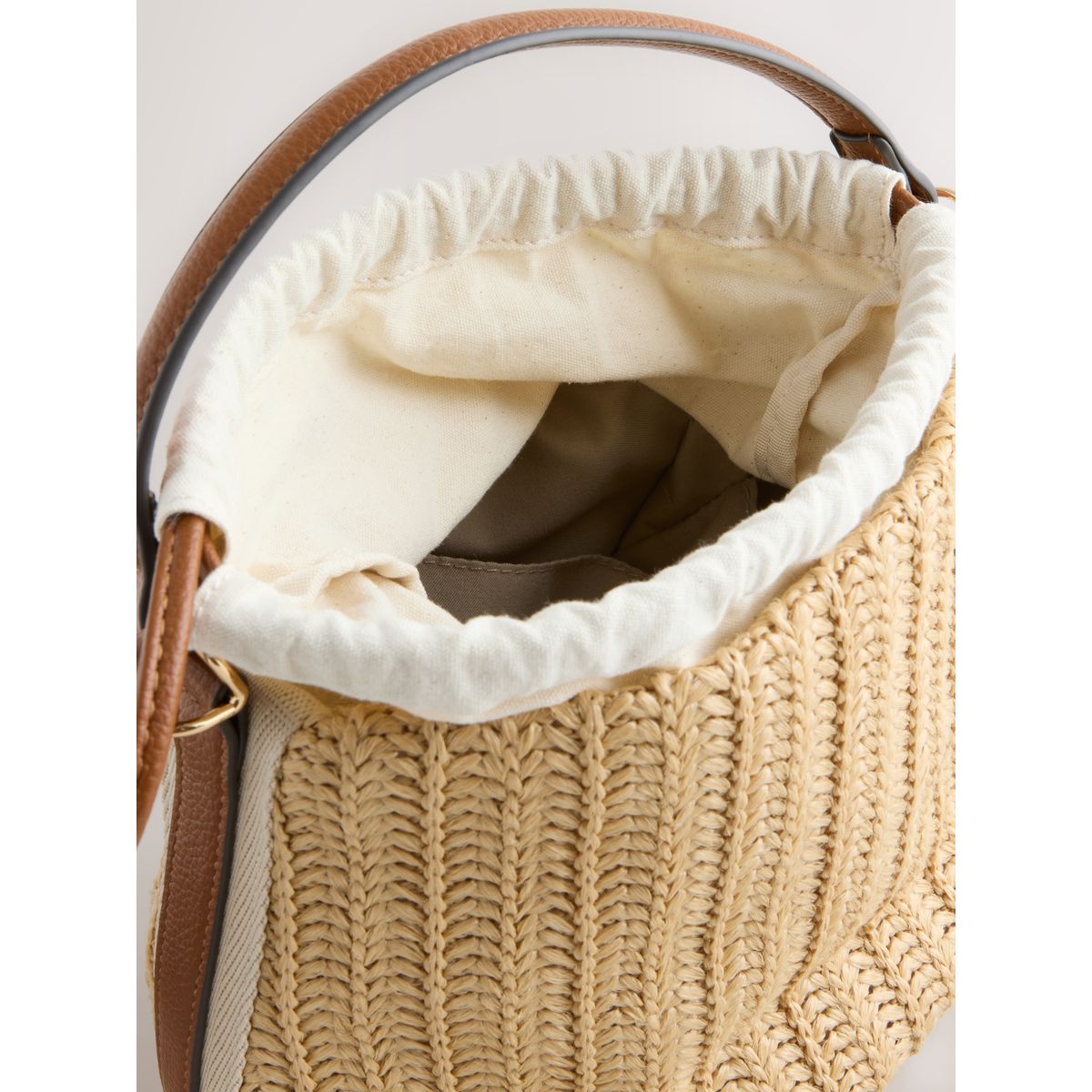 Sac bourse aspect raphia naturel, NEXT