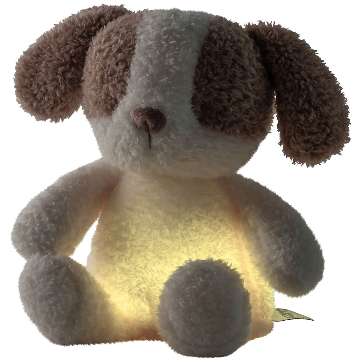 Peluche veilleuse ecru, marron, NATTOU