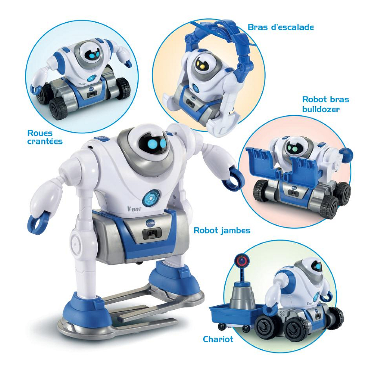 V-bot explorer, mon robot 5 en 1 rouge, VTECH