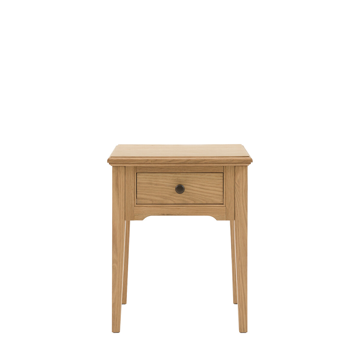 Harriet Oak 1 Drawer Side Table light oak wood, SO'HOME