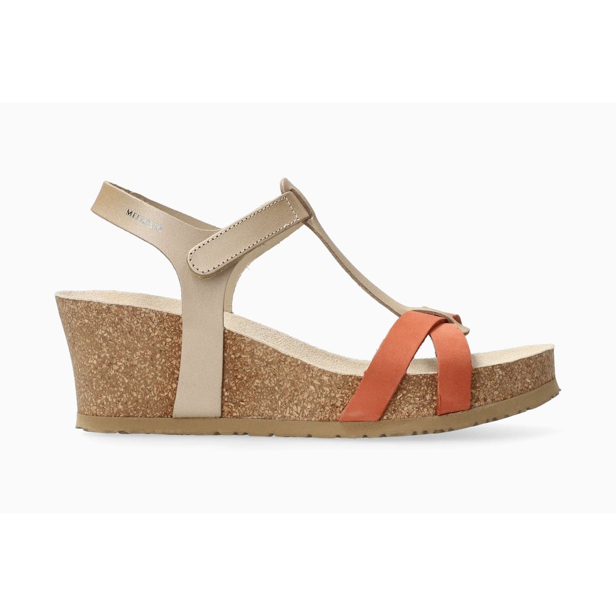 Sandales en cuir LIVIANE rouge chili 5149, MEPHISTO