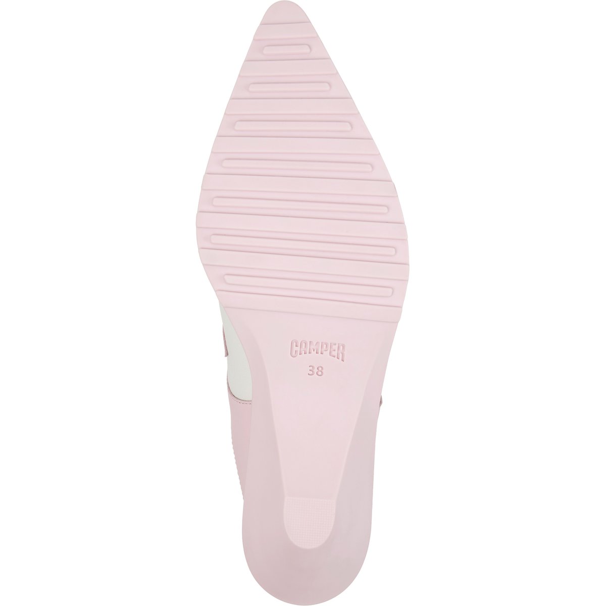 Mules Anita Smooth Leather rose blanc 002, CAMPER