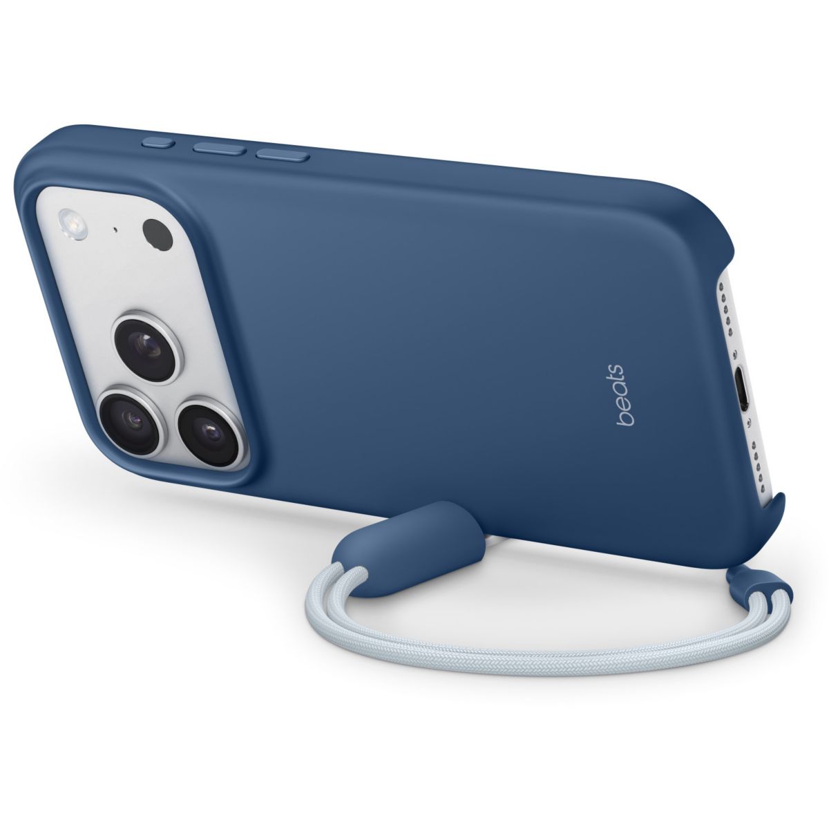 Coque iPhone 17 Pro Magsafe standBleu basalte couleur unique, BEATS BY DR,DRE