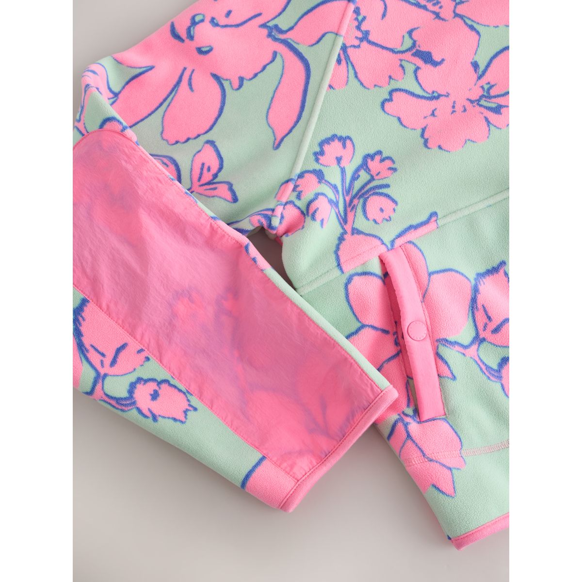 Polaire de sport zippée active imprimé fleuri, NEXT