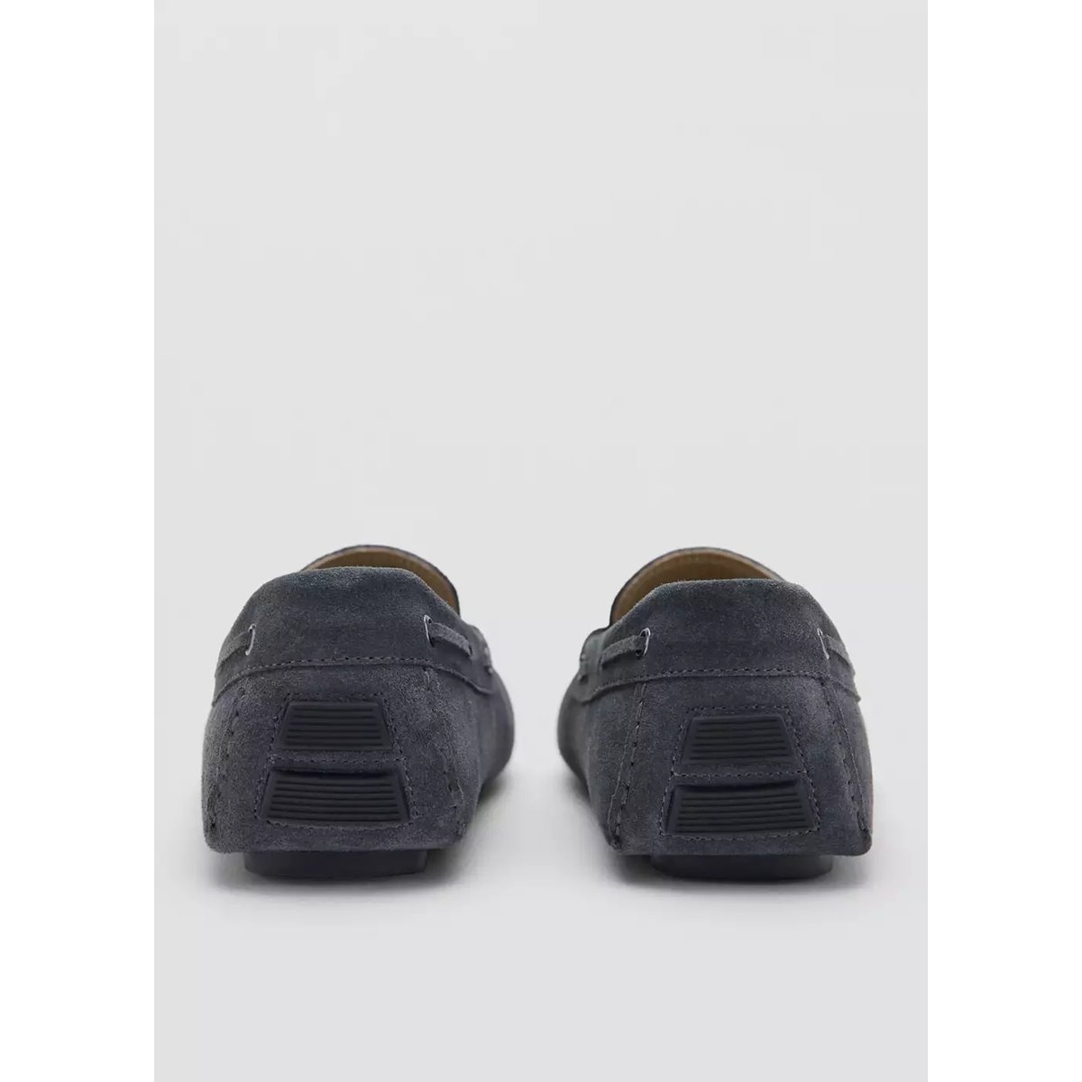 Chaussures driver en daim gris, MANGO MAN