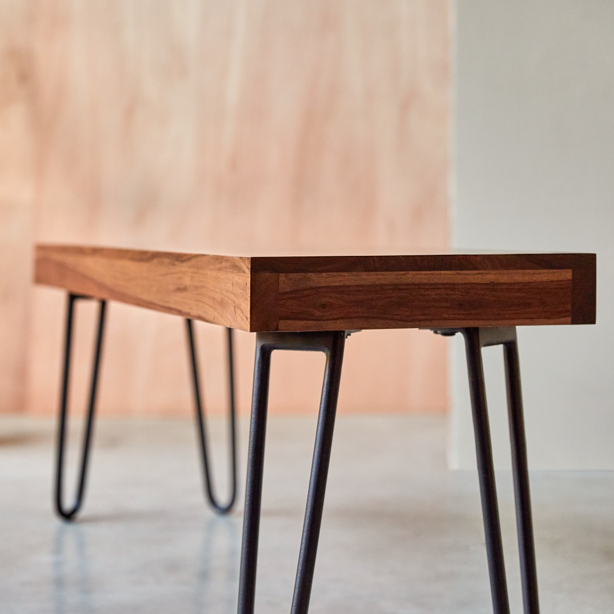Banc en Palissandre massif, HELGA marron, TIKAMOON